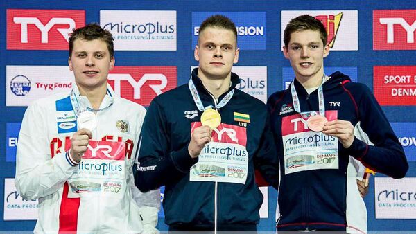 Пловец Данас Рапшис завоевал золото чемпионата мира в Китае - Sputnik Литва