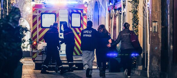 На месте стрельбы в Страсбурге, Франция, 11 декабря 2018 года - Sputnik Литва