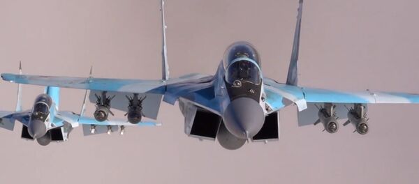 Naujausių Rusijos naikintuvų MiG-35 bandymai Naujausių Rusijos naikintuvų MiG-35 bandymai - Sputnik Lietuva