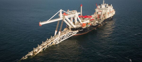 Audacia ведет укладку газопровода в территориальных Германии, Северный поток 2 - Sputnik Литва