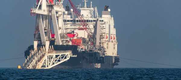 Трубоукладочное судно Audacia ведет работы в территориальных водах Германии, Северный поток 2 - Sputnik Литва