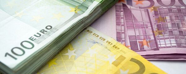 Евро, крупные купюры - Sputnik Литва