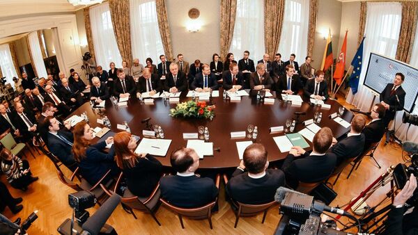 Заседание кабинета министров Литвы, архивное фото - Sputnik Литва