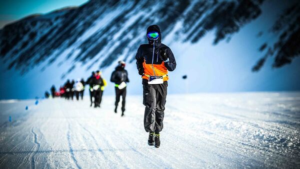Антарктический марафон на Южном полюсе - Sputnik Литва