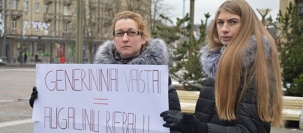 Митинг против решений министерства здравоохранения - Sputnik Литва