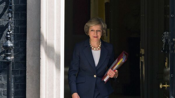 Премьер-министр Великобритании Тереза Мэй на Даунинг-стрит в Лондоне, архивное фото - Sputnik Литва