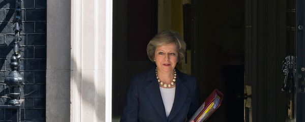 Премьер-министр Великобритании Тереза Мэй на Даунинг-стрит в Лондоне, архивное фото - Sputnik Литва