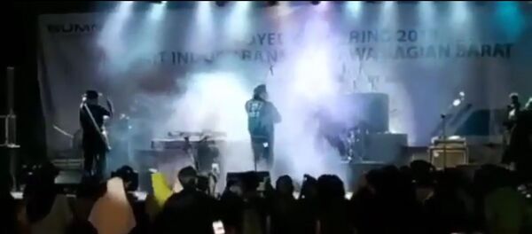 Цунами в Индонезии смыло музыкантов со сцены - Sputnik Литва