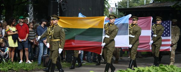 JAV, Baltijos šalių vėliavos JAV, Baltijos šalių vėliavos - Sputnik Lietuva