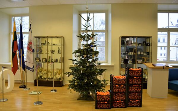 В МВД Литвы превратили лишние килограммы в мандарины - Sputnik Литва