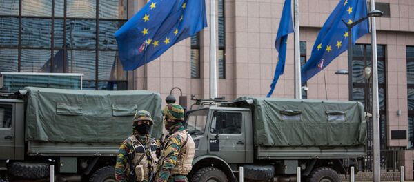 Ситуация в Брюсселе после серии взрывов в аэропорту и метро Ситуация в Брюсселе после серии взрывов в аэропорту и метро - Sputnik Lietuva