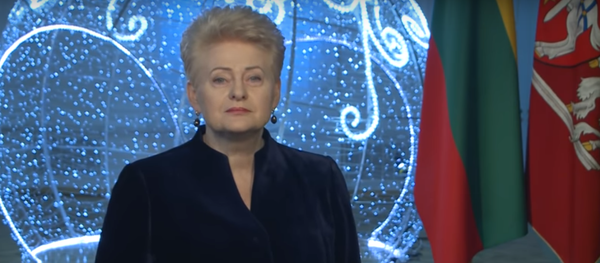 Президент Литвы поздравила жителей республики с Новым годом Президент Литвы поздравила жителей республики с Новым годом - Sputnik Литва