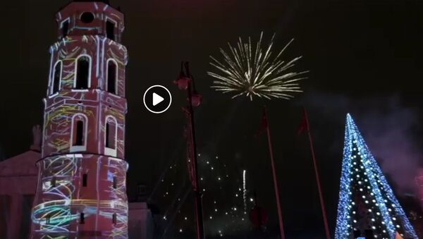 Мэрия Вильнюса показала на видео новогоднюю столицу - Sputnik Литва