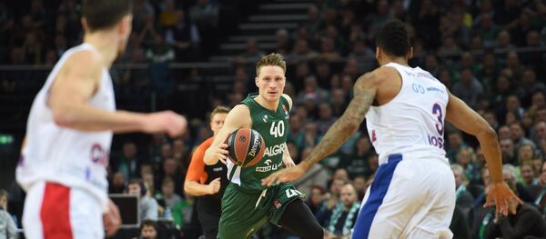 Матч каунасского Жальгирис против москвоского ЦСКА Матч каунасского Жальгирис против москвоского ЦСКА - Sputnik Литва