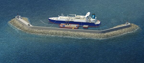 Схема терминала по приему газа Калининградской области - Sputnik Литва