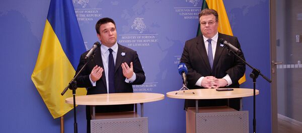 Встреча министров иностранных дел Украины и Литвы Павла Климкина и Линаса Линкявичюса в Вильнюсе - Sputnik Литва