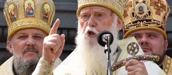 Экс-глава Украинской православной церкви Киевского патриархата патриарх Филарет, архивное фото - Sputnik Литва