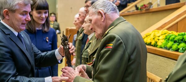 Награждение лесных братьев премией Свободы в Сейме, 13 января 2019 - Sputnik Литва