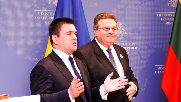 Встреча министров иностранных дел Украины и Литвы Павла Климкина и Линаса Линкявичюса в Вильнюсе - Sputnik Lietuva