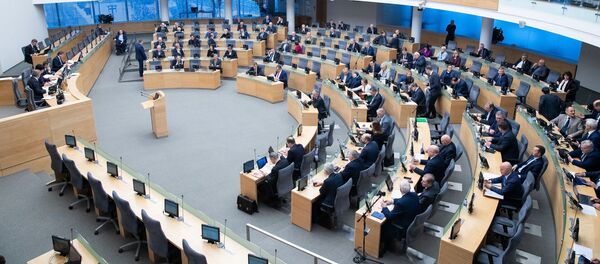 Зал заседаний Сейма Литвы, архивное фото - Sputnik Литва