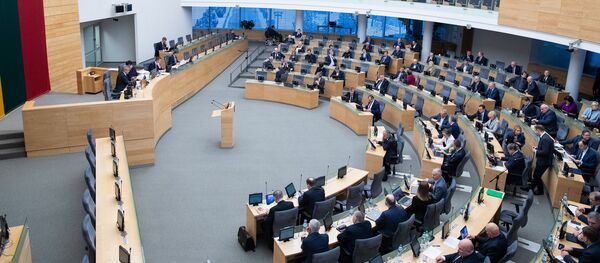 Зал заседаний Сейма Литвы, архивное фото Зал заседаний Сейма Литвы, архивное фото - Sputnik Литва