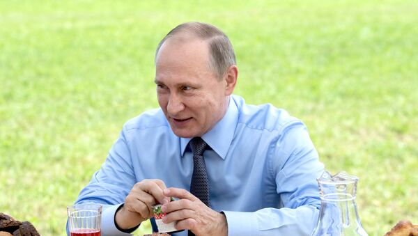 Рабочая поездка президента РФ В. Путина в Тверскую область - Sputnik Lietuva