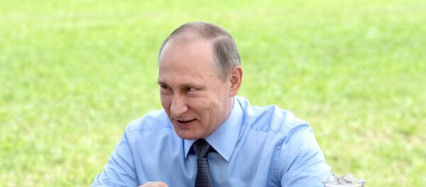 Рабочая поездка президента РФ В. Путина в Тверскую область - Sputnik Lietuva