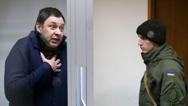 Рассмотрение апелляции на продление ареста журналиста К. Вышинского - Sputnik Lietuva
