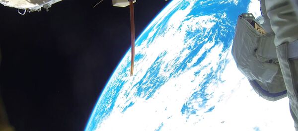Роскосмос представил первые фотографии рекордного выхода в открытый космос космонавтов А. Мисуркина и А. Шкаплерова - Sputnik Литва