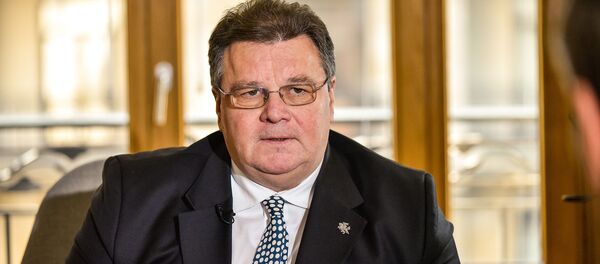 Министр иностранных дел Литвы Динас Линкявичюс, архивное фото - Sputnik Литва