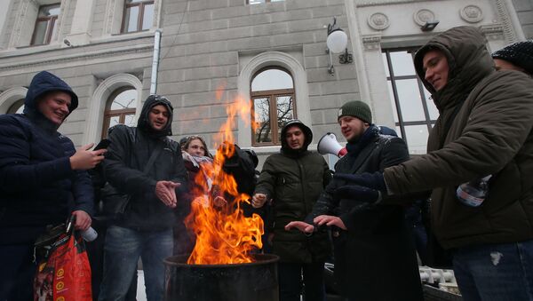 Акции с требованием включить отопление в городах Украины - Sputnik Lietuva