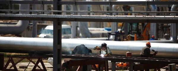 Строительство газопровода, архивное фото Строительство газопровода, архивное фото - Sputnik Lietuva