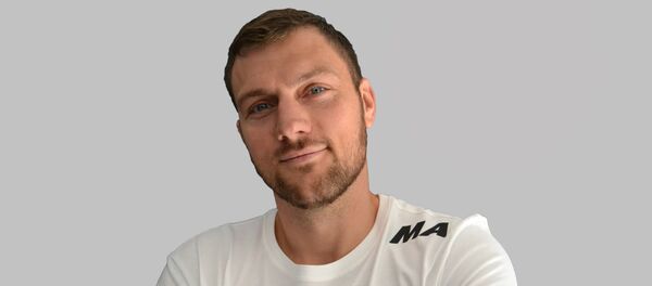 Главный тренер национальной мужской сборной Миндаугас Андрюшка, архивное фото - Sputnik Литва