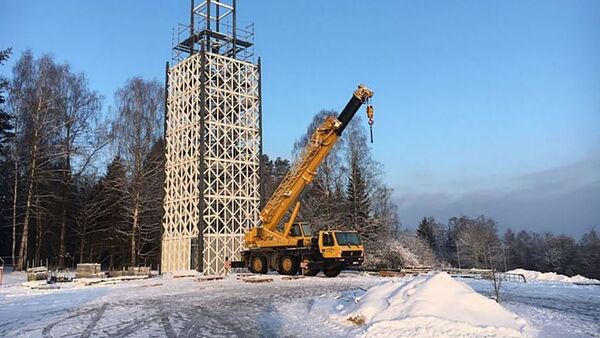 Строительство обзорной башни в региональном парке дельты реки Нямунас  - Sputnik Литва