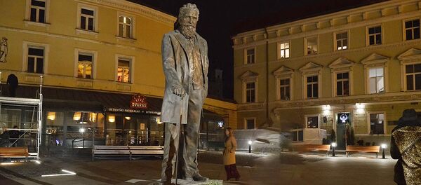 Скульптура Йонасу Басанавичюсу в Вильнюсе, архивное фото - Sputnik Литва