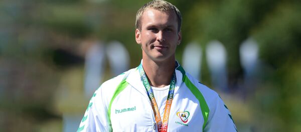 Литовский спортсмен, каноист Евгений Шуклин, архивное фото - Sputnik Литва