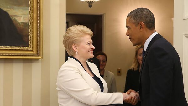 Президенты Литвы и США - Даля Грибаускайте и Барак Обама - Sputnik Lietuva