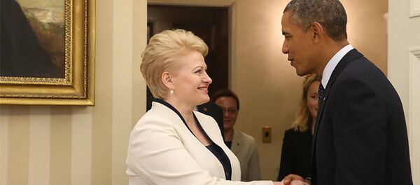 Президенты Литвы и США - Даля Грибаускайте и Барак Обама - Sputnik Литва