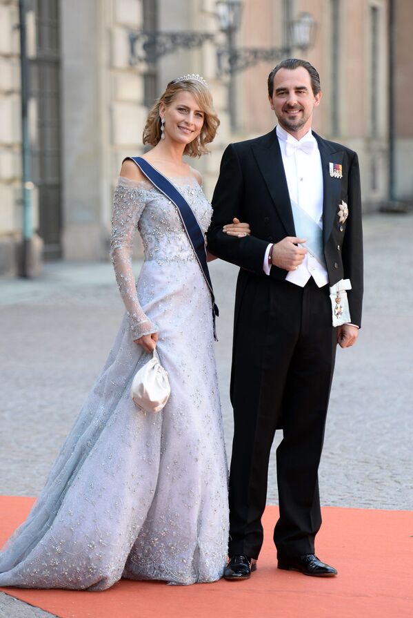 Греческий принц Николай с женой Татьяной - Sputnik Литва
