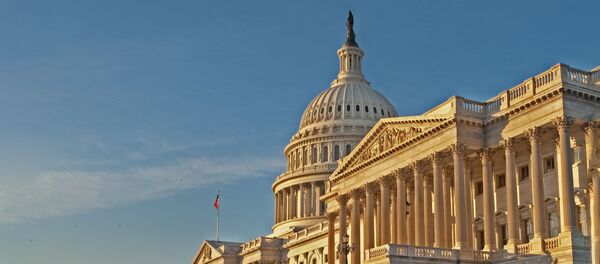 Здание Сената США зимой, архивное фото - Sputnik Литва