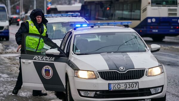 Дорожная полиция Латвии, архивное фото - Sputnik Литва