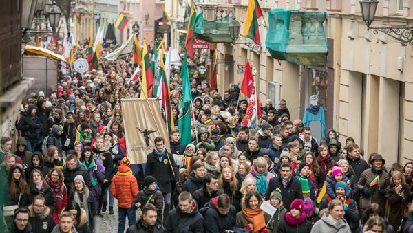 Молодежное шествие в честь Дня восстановления литовского государства, 2019 - Sputnik Литва