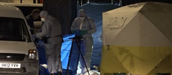 Лондонская полиция работала на месте, где мужчина напал с ножом на прохожих Лондонская полиция работала на месте, где мужчина напал с ножом на прохожих - Sputnik Литва