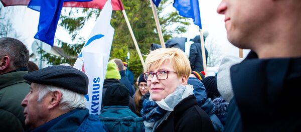 Ингрида Шимоните и Габриэлюс Ландсбергис Ингрида Шимоните и Габриэлюс Ландсбергис - Sputnik Lietuva