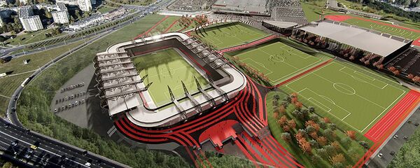 Макет будущего Вильнюсского Национального стадиона, архивное фото - Sputnik Литва