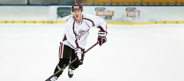 Защитник сборной Литвы по хоккею Нериюс Алишаускас, архивное фото - Sputnik Литва