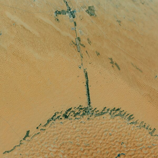 Оазис Liwa в ОАЭ, снимок из космоса - Sputnik Литва