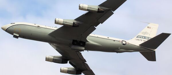 JAV lėktuvas Boeing OC-135B Open Skies JAV lėktuvas Boeing OC-135B Open Skies - Sputnik Lietuva