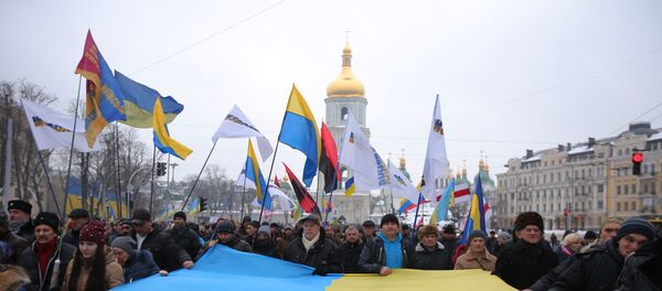 Акция с требованием отставки президента Украины Петра Порошенко в Киеве, архивное фото Акция с требованием отставки президента Украины Петра Порошенко в Киеве, архивное фото - Sputnik Lietuva