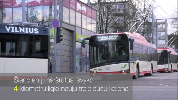 Новые троллейбусы в Вильнюсе - Sputnik Литва